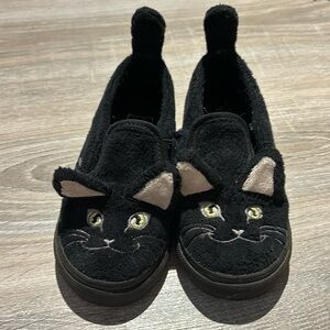 Keds toddler runners. Black fun fur size 9.0